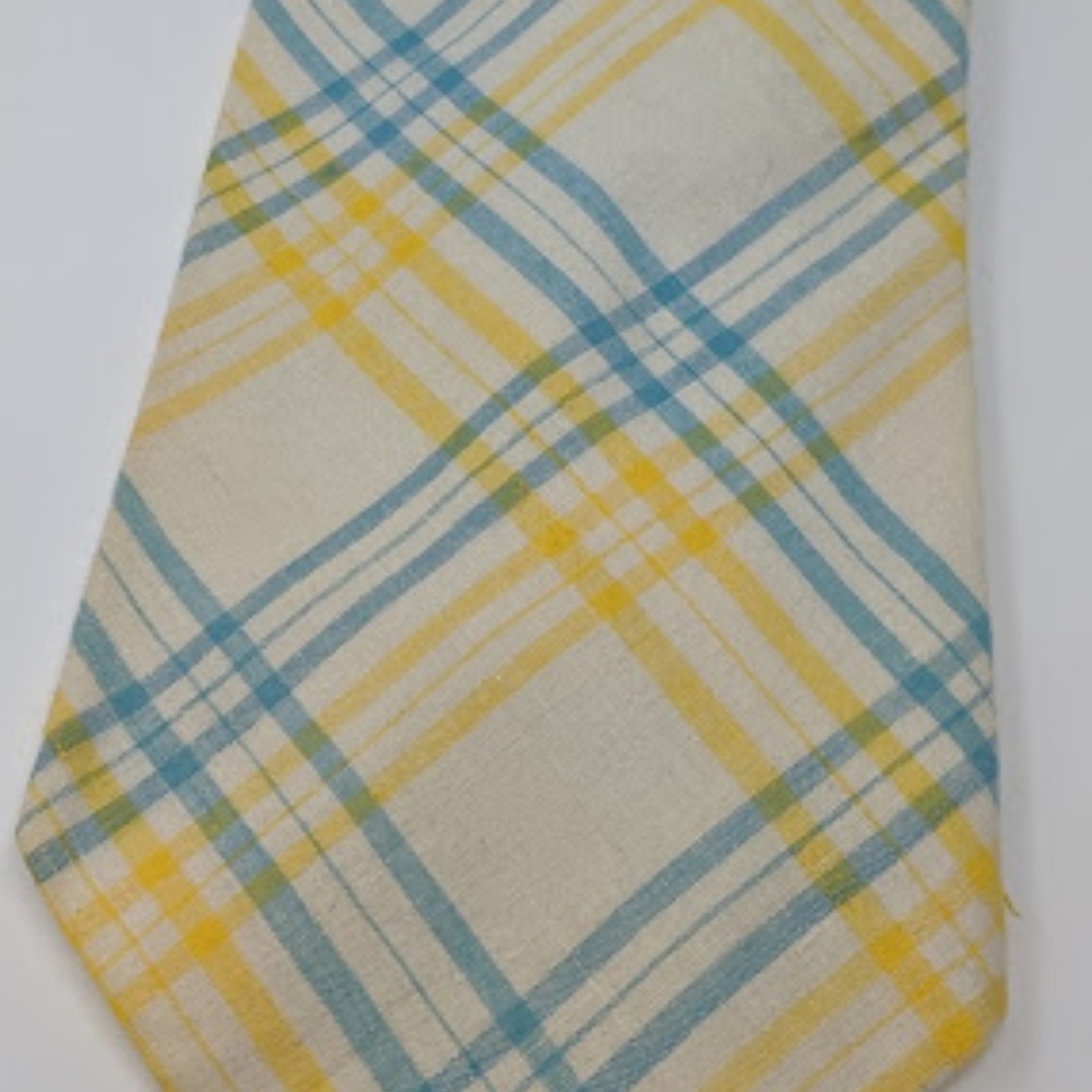 Hand woven Indian madras cotton tie